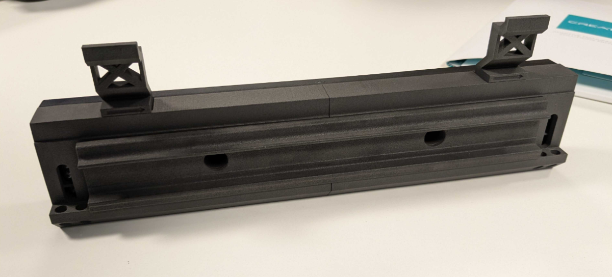 3D printed switch motor assembly redesigned with replaceable clips
